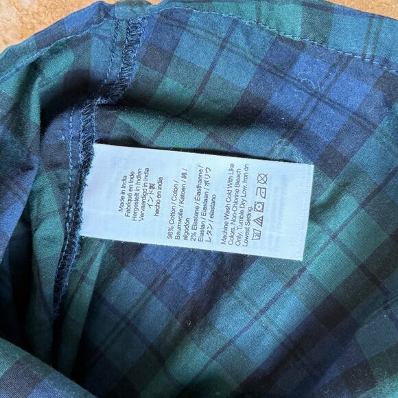 J.Crew Crewcuts Girls 6 Green/Blue Plaid Holiday Christmas Dress Preppy Cottage - Picture 4 of 6